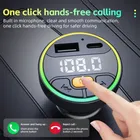 2025 Nuovo Trasmettitore FM Per Auto Bluetooth 5.3 Vivavoce Kit Per Auto Senza Fili USB Caricatore Per Auto Auto Radio Fm Modulatore Lettore Mp3 Adattatore