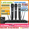 Leicozic AD4Q Microfono wireless a 4 canali Microfono da palco professionale Condsensor KSM11 KSM9 BETA87A Capsula 500/600/900 Mhz