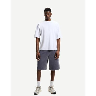 Bershka Skater Bermuda Shorts Men 26 Blue