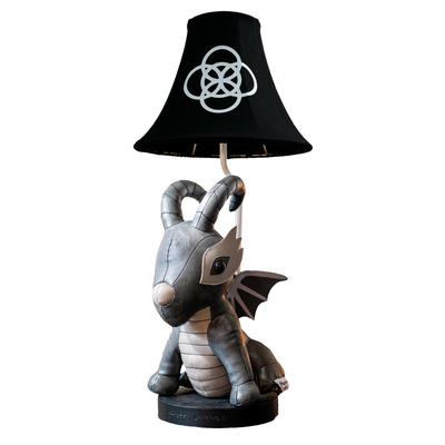 LED Tischleuchte "Black Dragon", anthrazit, schwarz, weiß, 1 flammig, Ø 26,00cm H: 58cm,, HAPPY LAMPS FOR SMILING EYES, Lampen, Hochwertig, Einzigartig, Zertifiziert, Nachhaltig Image