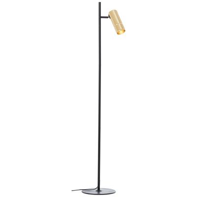 BRILLIANT Stehlampe "Marty", schwarz (sand schwarz, matt goldfarben), H: 130cm, Lampen, LED-Stehleuchte, 130 cm, GU10, 350 lm, 3000 K, Aluminium Image