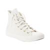 Sneaker CONVERSE "CHUCK TAYLOR ALL STAR GOLD LUXE", Gr. 36, weiß (egret, metallic light gold), Leder, sportlich, Schuhe