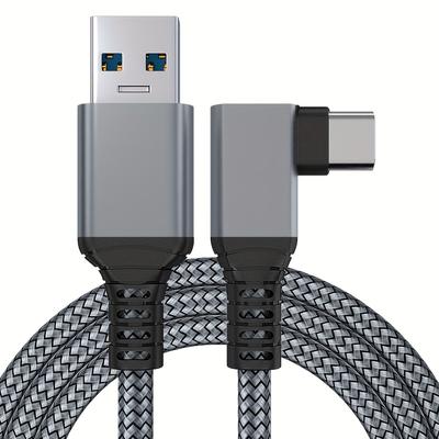TEMU 20 Feet (6 Meters) Cable, Suitable For Quest 2/quest/pc/vr, Usb 3.0 To Type-c Long Cable Accessories, 3a Fast Charging &5gbps Data Transmission Cable, To (gray) Image