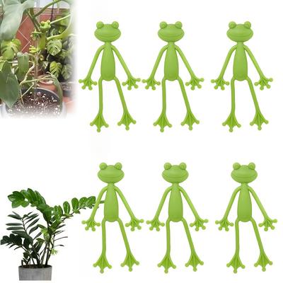 TEMU Plant Stand - Cute Garden Decor With Frog Plant Support, Climbing Plant Clamp For Potted Plants, Ideal For Supporting Ivy And Vines, Decorative Outdoor Statue, Frog Garden Deco Image