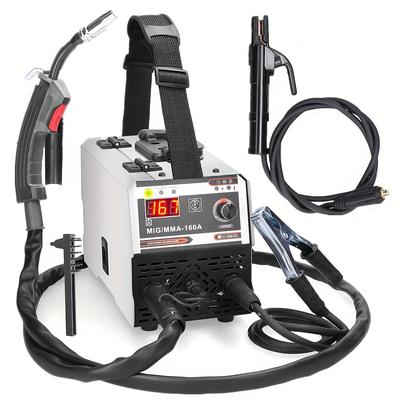 TEMU Lixada Mig Mma Welders Carbon Dioxide Manual Welding Multipurpose Igbt Direct Current Inverter Welders Built-in Wire Feeding Mechanism Image