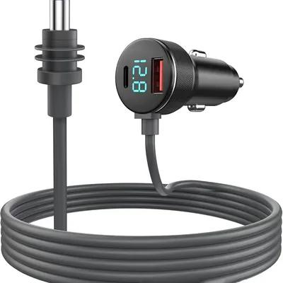 Für Starlink Mini Dual USB Auto Ladegerät 12V-24V Fahrzeuge 2M/300CM DC Kabel Digital voltmeter Image