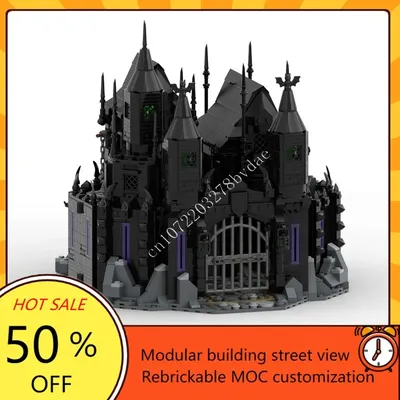 2272PCS MOC Mittelalterlichen Burg Bausteine Modell Necropolis Technische Ziegel DIY Bildung Montage Image