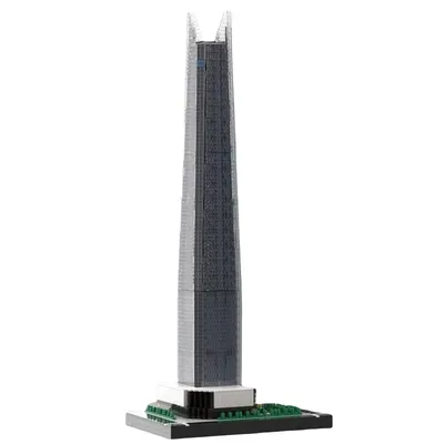 Lotte World Tower Wolkenkratzermodell im Maßstab 21: 650, 10331 Stück, kleine Partikel, MOC, passende Spielzeugbausteine, Display, kreative Feiertage Image