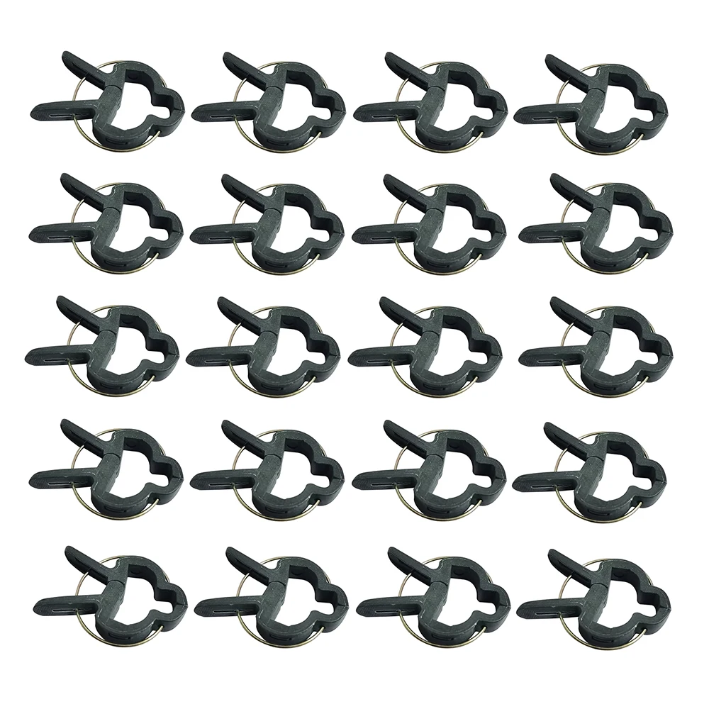 20 Stück feste Pflanzenklammern, wiederverwendbar, für Garten, Gewächshaus, feste Pflanzen, Weinreben, Blumen, Sämling, Tomaten, Unterstützung für Gartenbedarf Image