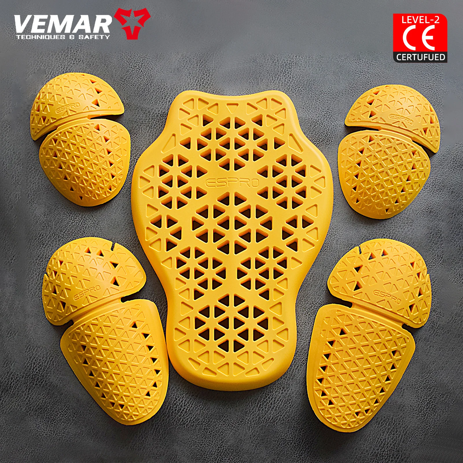 Motorcycle Jacket Protective Pads Breathable Motocross Jacket Pads CE2 Certification Moto Jacket Pads Shock-absorbing Anti-fall Image