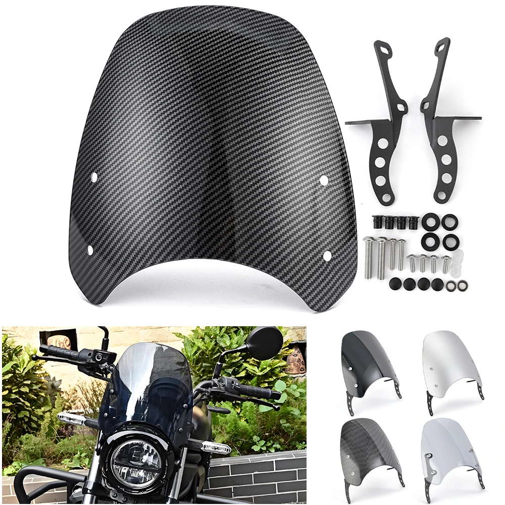 Eliminator500 Parabrezza moto Parabrezza per Kawasaki Eliminator 500 2024 2025 Scudo deflettore vento