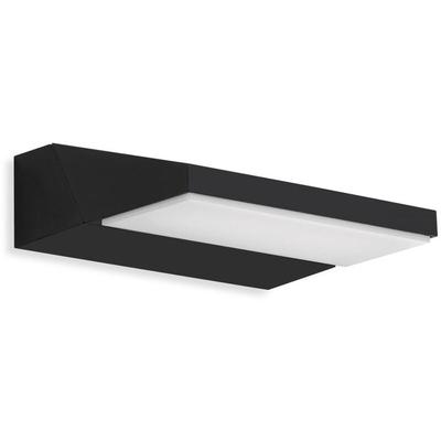 B.k.licht - led Außenwandleuchte drehbar IP44 4000K 10W schwarz Metall-Kunststoff Telefunken Image