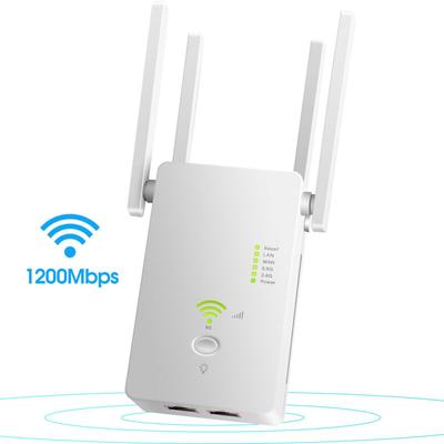 WiFi Range Extender Signal Booster deckt bis zu 240 Quadratmeter und 25 Geräte ab,