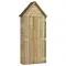 Abri de jardin avec porte 69,5x32x178 cm en pin imprégné, décoration de jardin extérieur, rangement extérieur, salle d'outils