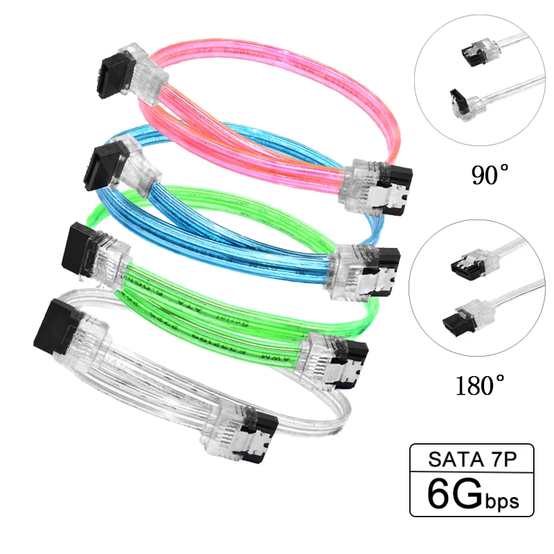 SATA 3.0 Datenkabel-Verbindungsadapter SATA III Kabel für Festplattenlaufwerk SSD HDD Hochgeschwindigkeitsadapter Signalübertragungskabel Image