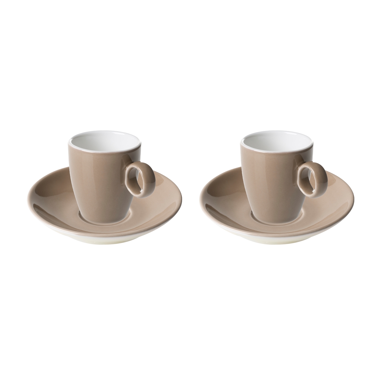 Maastricht Porselein Maastricht Porzellan Espressotasse und Untertasse Bart Colour Cafe 6,5 cl Braun 2 Stück Image