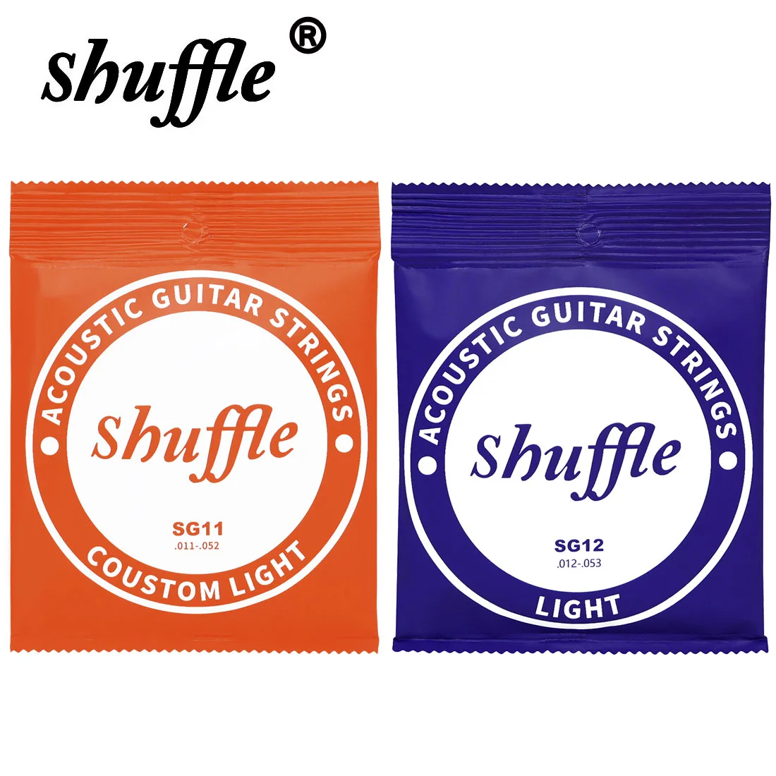 Shuffle Akustikgitarrensaiten, sechseckige Legierungsaiten, Kupfer, Anfänger, professionelle Folk-Gitarrensaiten, Gitarrenzubehör Image