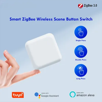 Tuya Smart ZigBee Scene Button Switch Wireless One Key Scene Controller unterstützt alle Tuya Smart Devices ZigBee Hub erforderlich