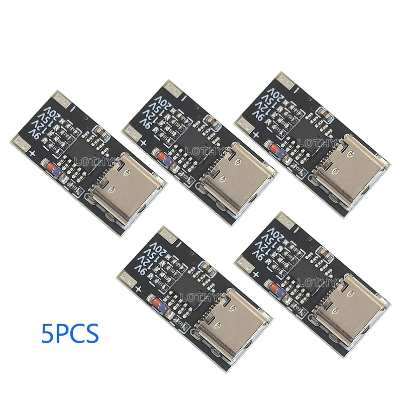 5PCS PD/QC Decoy Board USB-C PD Trigger Board Modul Schnelle Ladung USB Typ-c zu 12v High Speed Ladegerät Power Delivery Boost Image