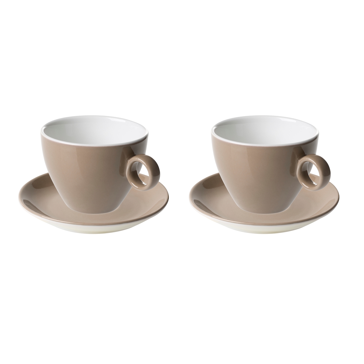 Maastricht Porselein Maastricht Porzellan Cappuccino-Becher und Untertasse Bart Colour Cafe 23 cl Braun 1 Stück Image