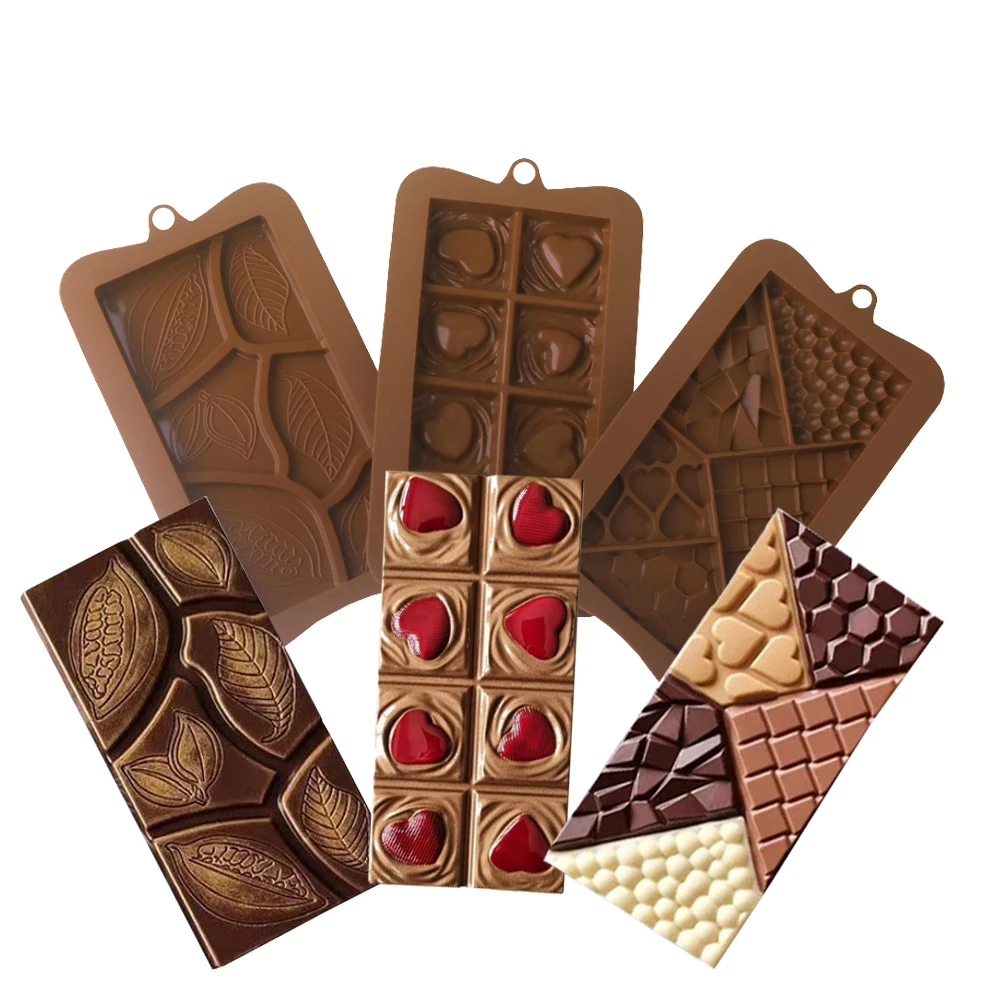 Schokoladenbrettform, Süßigkeiten-Werkzeug, Block, Schokolade, Silikonform, Küche, Bar, Zubehör, Backutensilien, Schokoladenformen Image