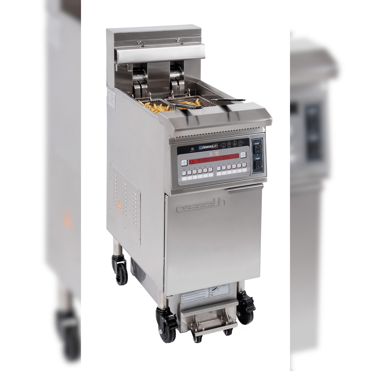 Elektrische friteuse met filtratie 22 liter 17kW CFPF22 Casselin Image