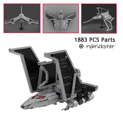 NEUE 1883PCS MOC Star Battle The Bad Batch Serie die Havoc Marauder Shuttle Bausteine Set DIY Ziegel Image