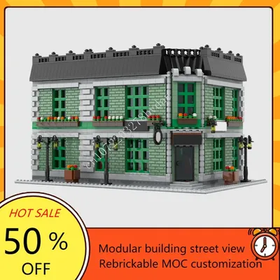 5666PCS Kleeblatt Modulare MOC Kreative street view Modell Bausteine Architektur DIY Bildung Montage Image