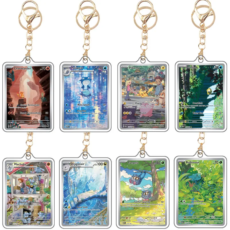 Pokemon hausgemachte Acryl Squirtle Charmander Bulbasaur Venusaur Blastoise Cartoon und Anime Merchandise Schlüsselanhänger Anhänger Image