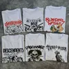 Herren T-Shirt Band Musik Punk Dan Metal Nadal P (8) Street Vintage Hip Hop Rock Kurzarm Damen