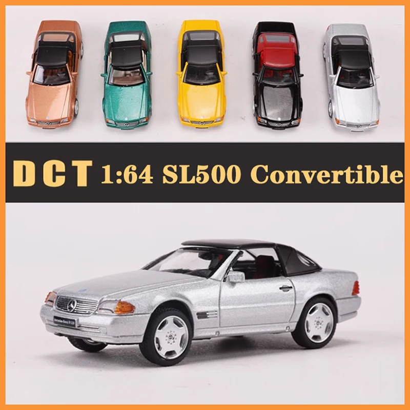 DCT Maßstab 1:64 SL500 Cabrio Sportwagen Legierung Automodell Ornament Souvenir Display Sammlung Hobby Geschenk