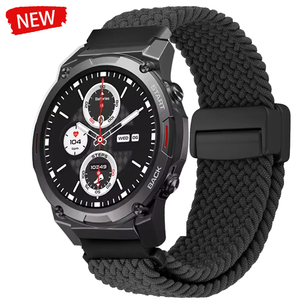 Nylonarmband für Zeblaze Vibe 7/Pro/Lite/Stratos 2 3/Btalk/Ares/GTS 3/GTR 3 Pro Correa Armband Mi Watch 2 Pro S4 Uhrenarmband 22 mm Image