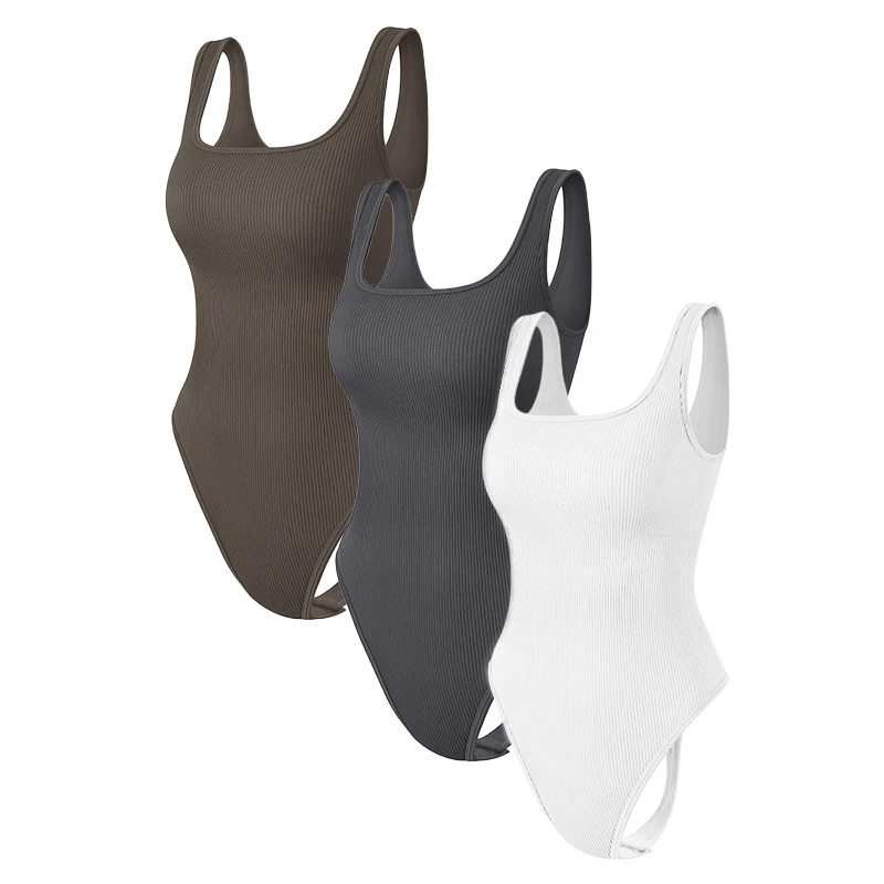 Damen-Body, sexy, modisch, nahtlos, ärmellos, Straps-Body, heißer Sommer, Strand, Schwimmen, einteiliger Body Image