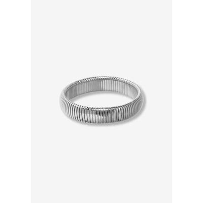 Plus Size Women's Medium Stretch Silver Bracelet by RAD + RAE in Silver (Size OS)
