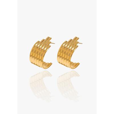 Plus Size Women's Gemma Earrings by RAD + RAE in Gold (Size OS)