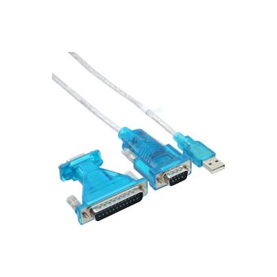InLine® USB zu Seriell Adapterkabel, USB Stecker A an 9pol Stecker, mit Adapter Image