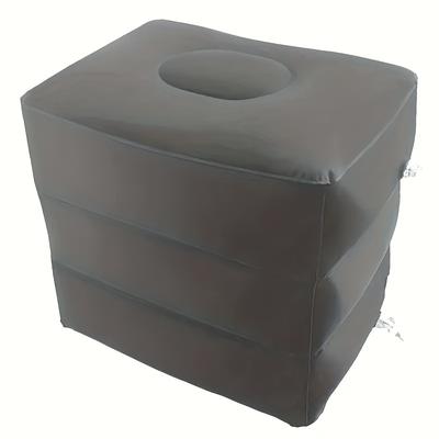 TEMU Portable Inflatable Stool For , -layer Foot Mat For Airplanes, Trains, Buses, And Office Use, Providing A To Rest Your Feet. Image