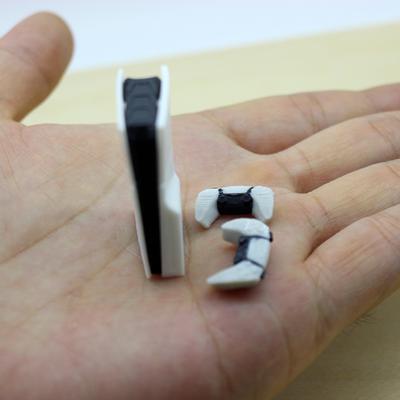 TEMU 3pcs Set, 1:12 Scale Dollhouse Miniature Game Controller Model, Home Decor Image