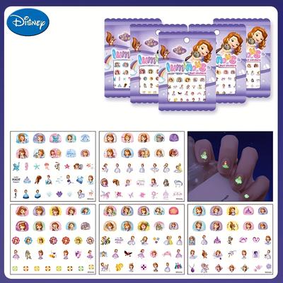 TEMU 5pcs Frozen Princess Stickers - Includes Cartoon & Waterproof Diy Nail Decals, Ideal For Family, , Or Special Occasions As Christmas, Valentine's Day, Or Birthdays, Nail Art Accessorie Image