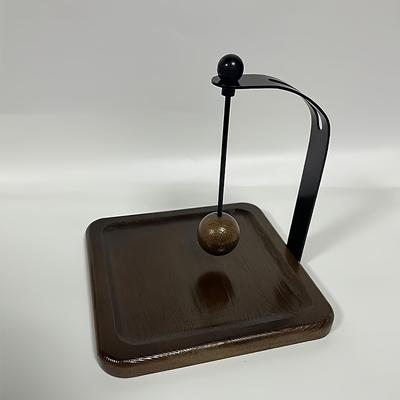 TEMU 1pc Luxury Solid Wood Napkin Holder, Elegant Tabletop Accessory, For Dining Table, Bedside, Living Room, Hotel, Coffee Shop Decor Image