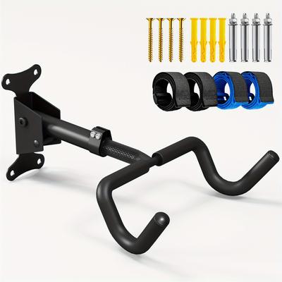 TEMU Ster Wall Bracket For Bicycle, Foldable Wall Bracket For Road Bike, Angle And Wall Distance Adjustable, 50kg Bearing Capacity, Mountain Bike And Hybrid Bike, Wall Bracket Image