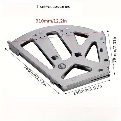 TEMU Space-saving 2pcs 3-tier Metal Shoe Rack With Drawer Hinges - Durable Boot And Shoe Organizer, Suitable For Wardrobe, Bedroom, Dormitory - Cabinet Not Included Image