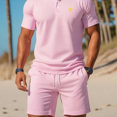 TEMU Summer Beach Style Shorts Set Image