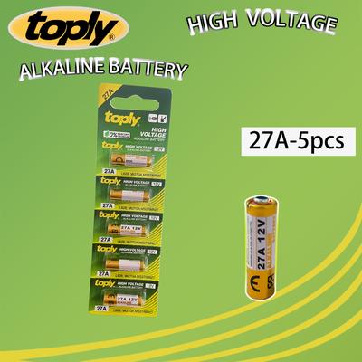 TEMU 5/20pcs Toply 23a/27a 12v Alkaline Non-rechargeable Batteries - High Voltage, Long- For Doorbells, Clocks, Car Keys, , Doorbell Batteries | Vibrant Packaging | Quality , Toply Image