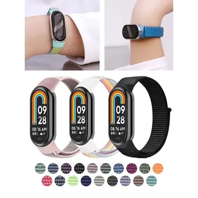 Nylonschlaufe für Xiaomi Mi Band 9–8, NFC-Armband, Smartwatch-Armband, Ersatz-Pulsera Correas Mi Band 9, globale Version Image
