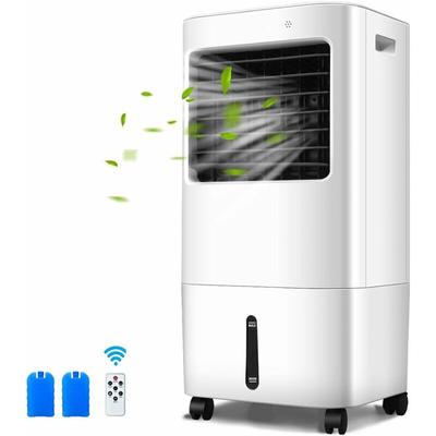 Goplus - 3-in-1 Luftkühler mit Wasserkühlung, Luftkühlventilator mit Luftbefeuchter, 3 Image