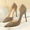 Frauen Schuhe Sexy Frau Pumpen Schwarz Blau Splitter Frauen Heels Seide High Heels Frauen Schuhe