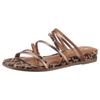 Pantolette TAMARIS, Damen, Gr. 38, braun, leooptik, Lederimitat, Textil, animal-print, glänzend, modisch, Schuhe, Keilabsatz, Sommerschuh, Schlupfschuh in veganer Verarbeitung