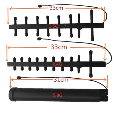 1,5G 2,4G 5,8G Yagi antenne 900M 1,2G 1,5G 2,4G 5,8G gerichtete Antennen für 2,4 GHZ WIFI GPS Beidou Image