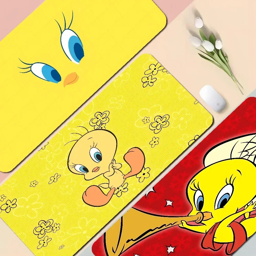Gelbe Cartoon T-Tweetys Bird Boy Pad Naturkautschuk Mousepad Schreibtischunterlage Größe für CSGO Game Player Desktop PC Computer Laptop Image